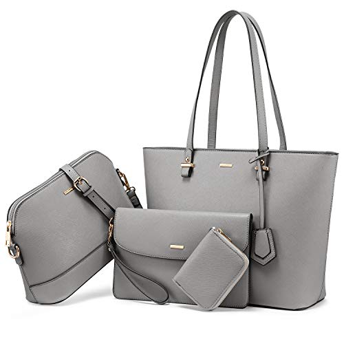 Handbags for Women Shoulder Bags Tote Satchel Hobo 3pcs Purse Set