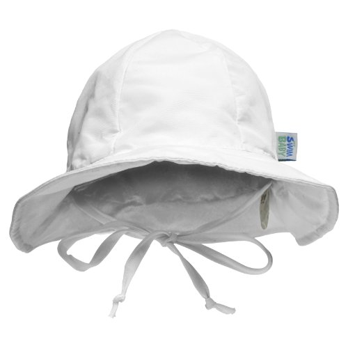 My Swim Baby Sun Hat, White, Medium