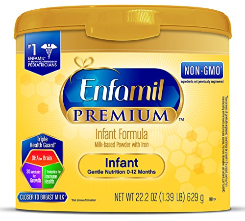Enfamil PREMIUM Non-GMO Infant Formula - Reusable Powder Tub, 22.2 oz