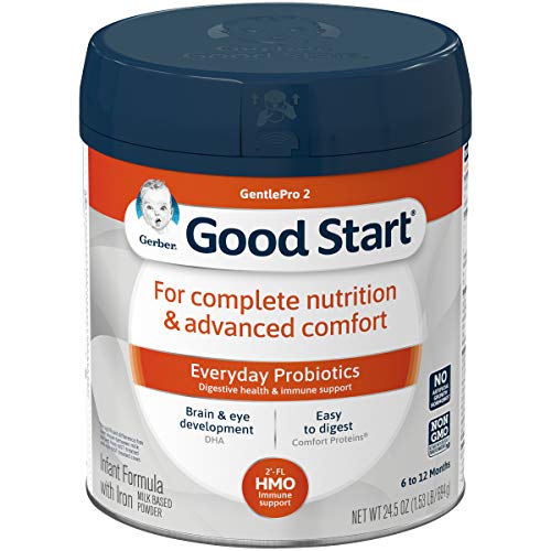 Gerber Good Start Infant Formula Gentle (HMO) Non-GMO Powder Infant Formula, Stage 2, 24.5 oz