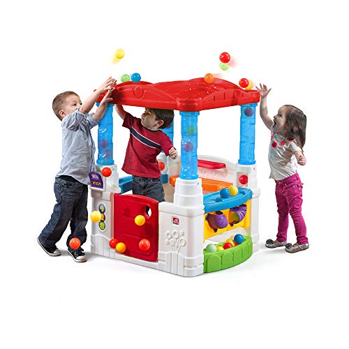 Step2 Crazy Maze Toddler Ball Pit Outdoor or Indoor Playhouse with 20 Colorful Balls, Interactive features for Pretend Play – Great for Fine Motor Skills