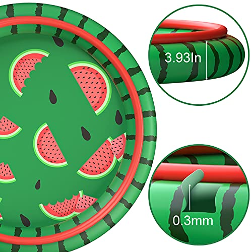 SUSENGO Splash Pad Sprinkler Mat for Kids, Large Size 74.8