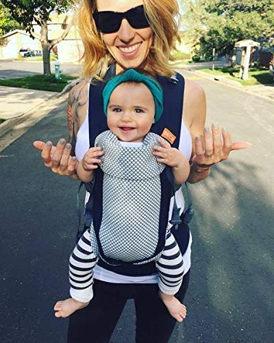 Beco Gemini Baby Carrier - Cool Mesh Navy, Sleek and Simple 5-in-1 All Position Backpack Style Sling for Holding Babies, Infants and Child from 7-35 lbs Certified Ergonomic