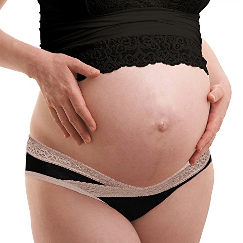 Image of the Intimate Portal Women Under The Bump Maternity Panties Pregnancy Underwear 5-pk Neutral Colors Medium