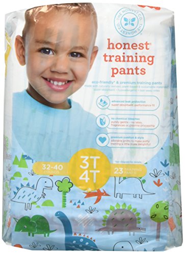 The Honest Company Disposable Training Pants, Dinosaurs, 3T/4T, 23 ct