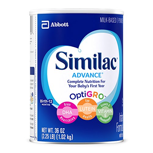 Image of Similac Advance Infant Formula with Iron, Powder, One Month Supply, 36 Ounce (Pack of 3)