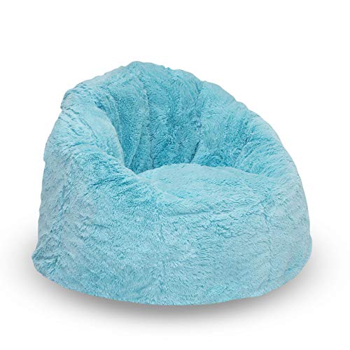 Delta Children Snuggle Foam Filled Chair, Kid Size (for Kids Up to 10 Year Old), Aqua