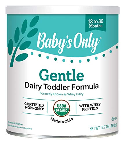 Baby's Only Whey Protein Toddler Formula - Non GMO, USDA Organic, Clean Label Project Verified, 12.7 Oz, Pack of 6