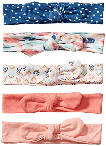 Hudson Baby Unisex Cotton and Synthetic Headbands, Feathers, 0-24 Months