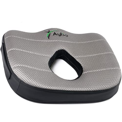 Aylio Donut Luxury Seat Cushion Memory Foam Pillow for Hemorrhoids, Prostate, Pregnancy, Pressure Sores