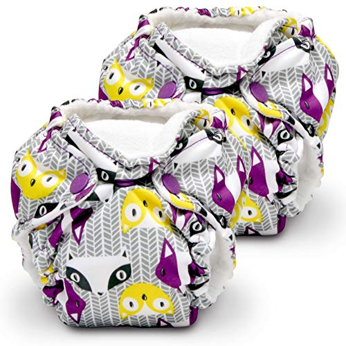Kanga Care Lil Joey Newborn All in One AIO Cloth Diaper (2pk) Bonnie 4-12lbs