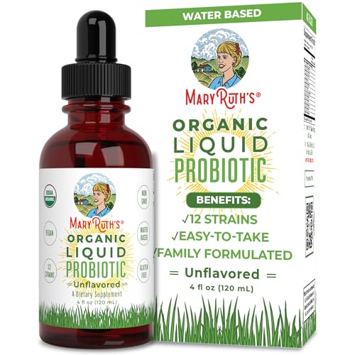 MaryRuth Organics Probiotics for Women | Probiotics for Men | Probiotics for Kids | Acidophilus Probiotic | Vegan | Non-GMO | USDA Organic | Gluten Free | 40 Servings