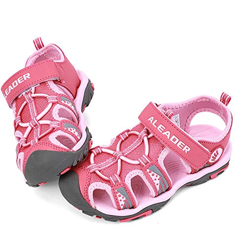 ALEADER Kids Youth Sport Water Hiking Sandals (Toddler/Little Kid/Big Kid) Pink 12 M US Little Kid