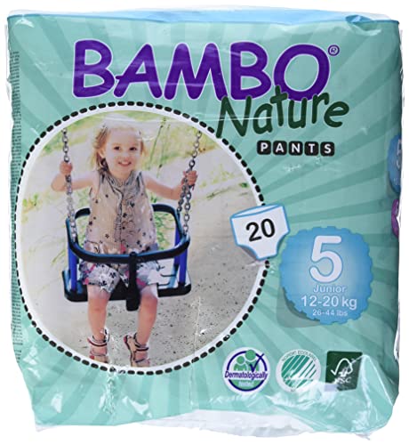 Bambo Nature Baby Training Pants Classic, Size 5 (26-44 Lbs), 20 Count