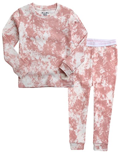 VAENAIT BABY Kids Girls 100% Cotton Sleepwear Pajamas 2pcs Set Prism Pink S