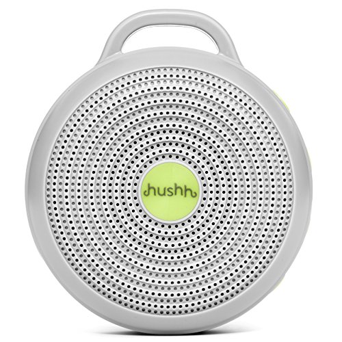 Marpac Hushh Portable White Noise Machine for Baby | 3 Soothing, Natural Sounds with Volume Control | Compact for On-the-Go Use & Travel | USB Rechargeable | Baby-Safe Clip & Child Lock