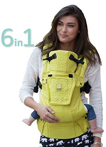 LÍLLÉbaby Complete Embossed Luxe Six-Position 360° Ergonomic Baby and Child Carrier, Citrus