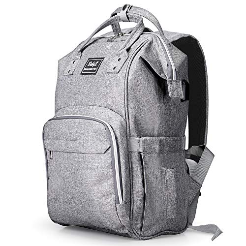 BabyX Diaper Bag Backpack Multifunction -Grey