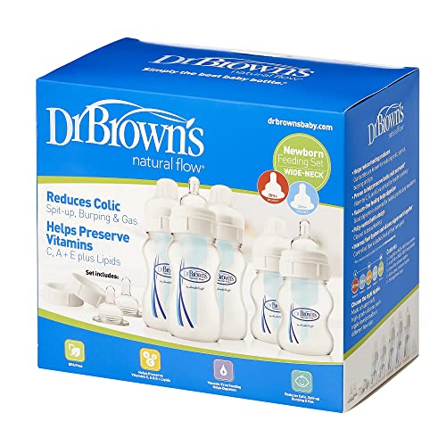 Dr. Brown's Original Wide-Neck Bottle Newborn Feeding Set