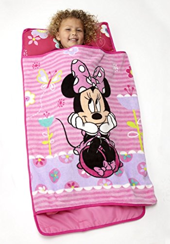 Disney Minnie Mouse Toddler Rolled Nap Mat, Sweet as Minnie, Minnie Mouse - Sweet as Minnie