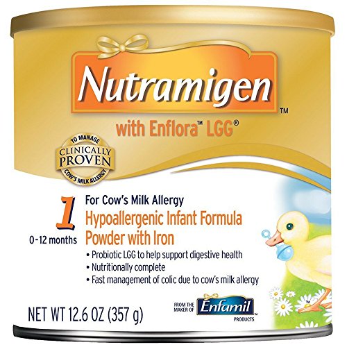 Image of Enfamil Nutramigen Hypoallergenic Colic Baby Formula Lactose Free Milk Powder, 12.6 ounce - Omega 3 DHA, LGG Probiotics, Iron, Immune Support