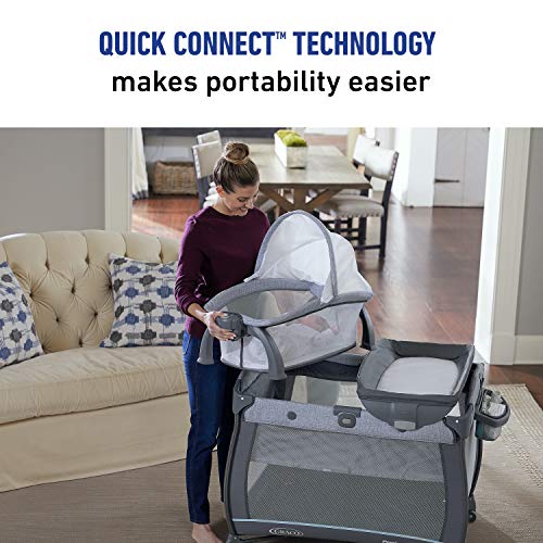 Graco Pack 'n Play Quick Connect Portable Bassinet Playard, Alex