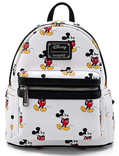 Loungefly Disney Mickey Mouse All Over Print Womens Double Strap Shoulder Bag Purse