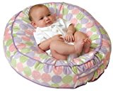 Image of the Leachco Podster Plush Sling-Style Infant Seat Lounger - Pink, Lilac and Sage Dot