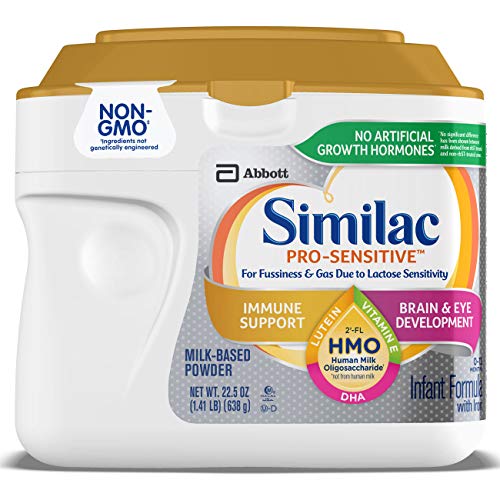 Similac Pro-Sensitive Non-GMO Infant Formula with Iron with 2'-FL HMO for Immune Support, Baby Formula Powder, 22.5 Ounce