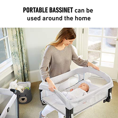 Image of Graco My View 4 in 1 Bassinet | Baby Bassinet with 4 Stages, Including Raised Bassinet at Eye Level, Ramley