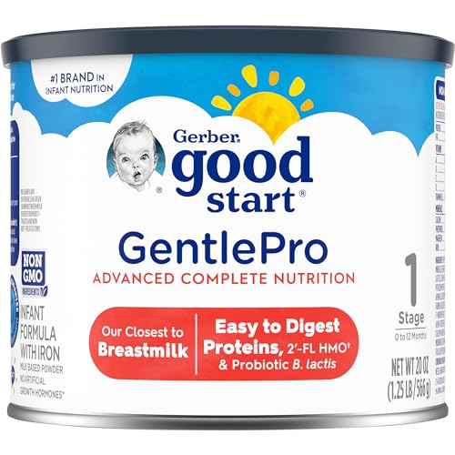 Gerber Good Start Baby Formula Powder, GentlePro Probiotics, Stage 1, 20 Ounce