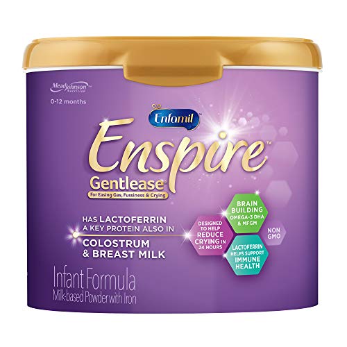 Enfamil Enspire Gentlease Baby Formula Milk Powder, 20 Ounce (Pack of 1)- MFGM, Lactoferrin (Found in Colostrum), Omega 3 DHA, Iron, Probiotics, Immune Support