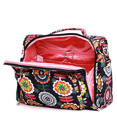 Ju-Ju-Be Classic Collection B.F.F. Convertible Diaper Bag, Dancing Dahlias