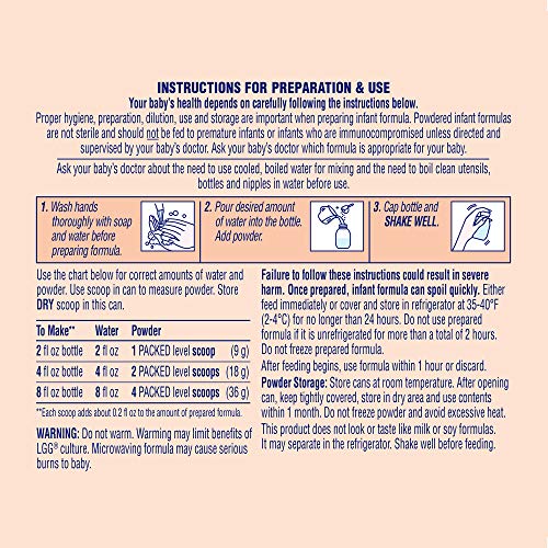 Image of Enfamil Nutramigen Hypoallergenic Colic Baby Formula Lactose Free Milk Powder, 27.8 Ounce - Omega 3 DHA, LGG Probiotics, Iron, Immune Support, Pack of 4 (Package May Vary)