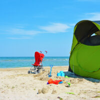 baby tent on the beach