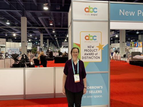 experienced mommy at the abc kids expo