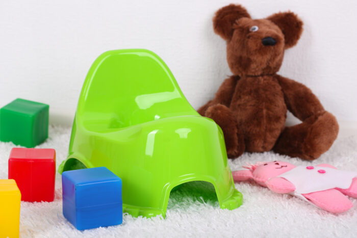 Green Potty Chair with Toys