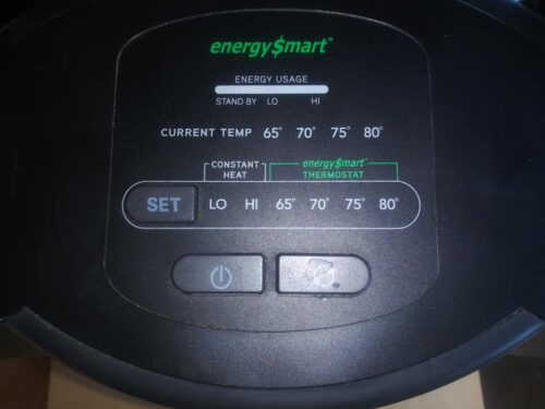 honeywell cooltouch controls on top of heater