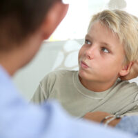 father trying to get son to listen