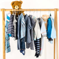 children clothes hanging