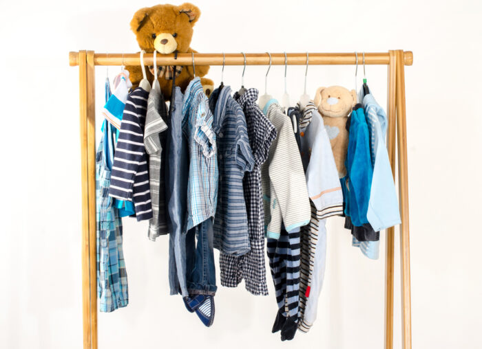 children clothes hanging