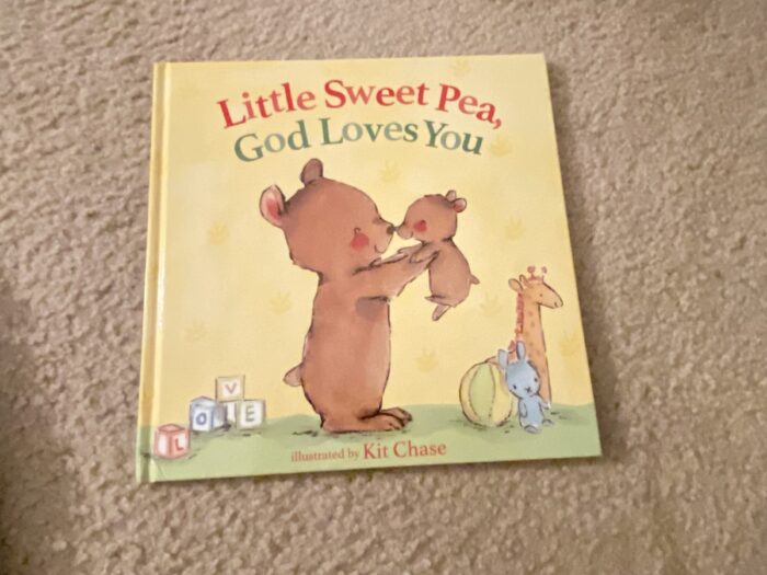 little sweet pea, god loves you, book
