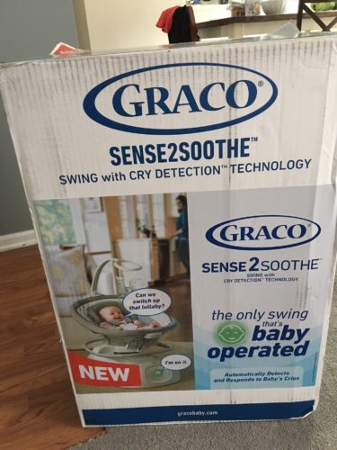 Graco Sense2Soothe Baby Swing with Cry Detection Technology, Sailor