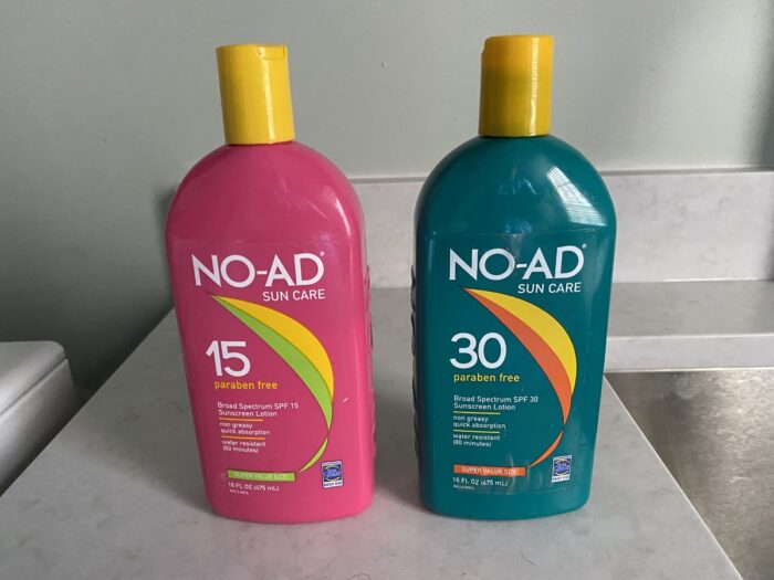 no-ad sunscreen