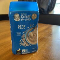 gerber baby rice cereal