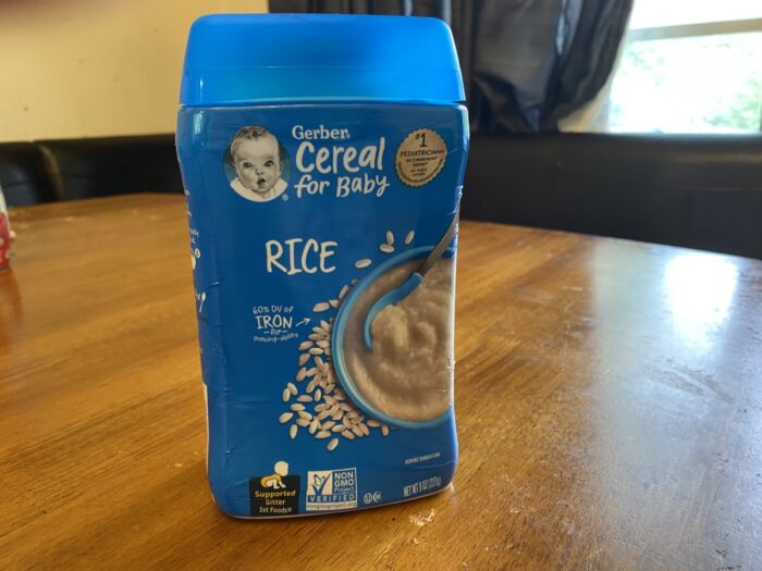 gerber baby rice cereal