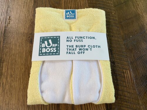 burp boss burp cloth in packaging