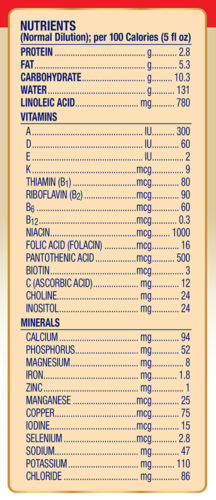 Enfamil Nutramigen Ingredient Label