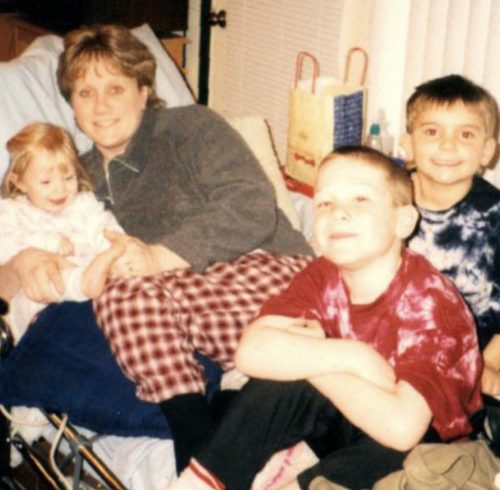 Debbie Barker and her 3 kids