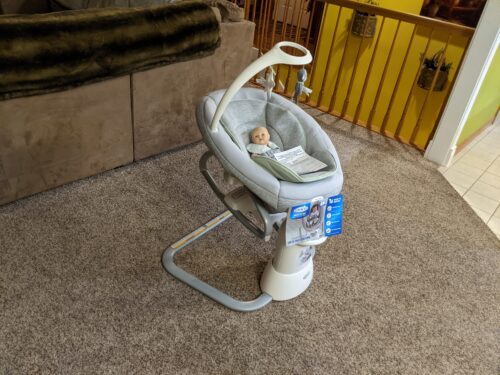 the Graco Soothe My Way in swing mode